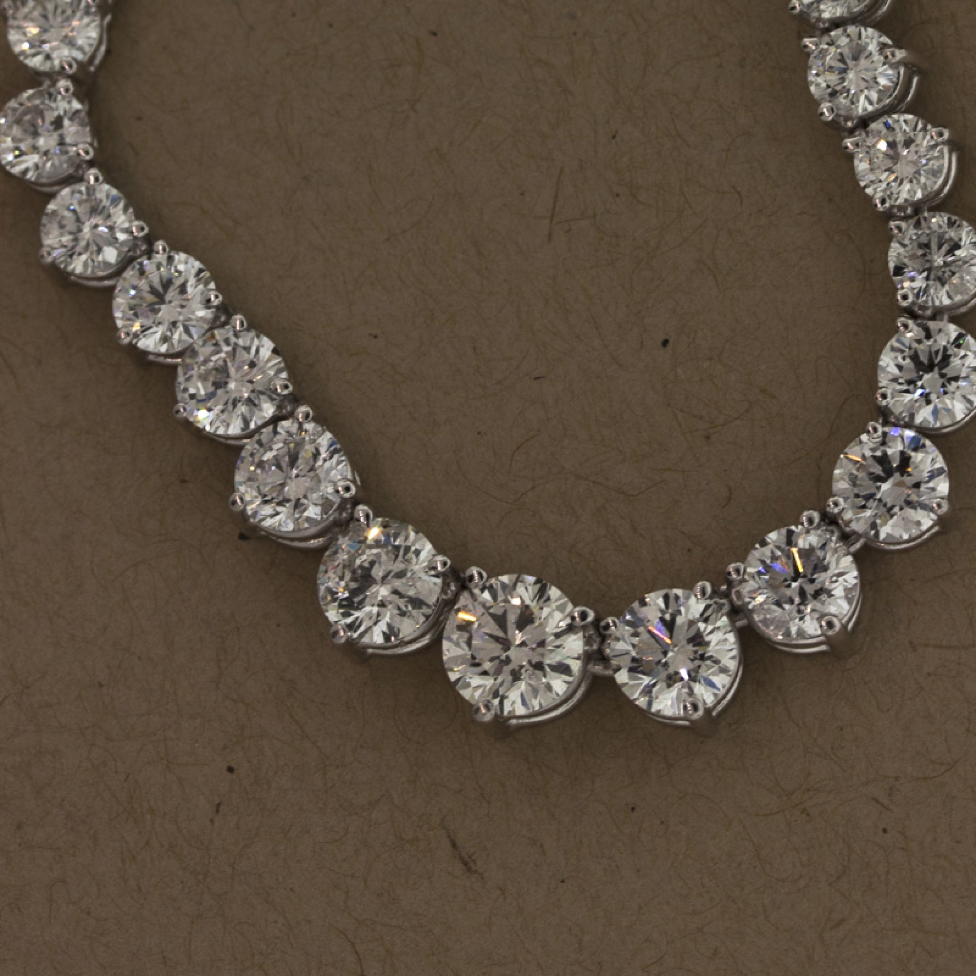 10.26Cts TW Graduated Diamond Tennis Necklace,Cheap Diamond Engagement